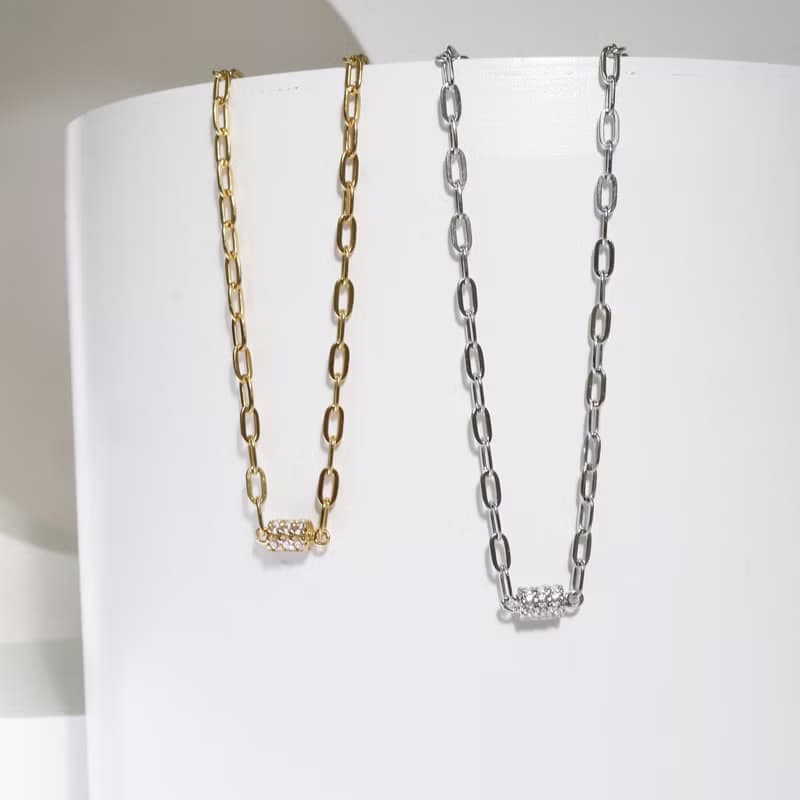 【聖誕禮盒】Galaxy。滾輪鑲鑽項鍊 贈限定包裝