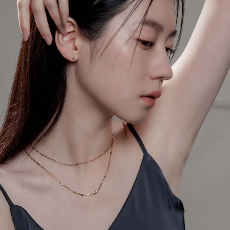 【聖誕禮盒】Galaxy。滾輪鑲鑽項鍊 贈限定包裝