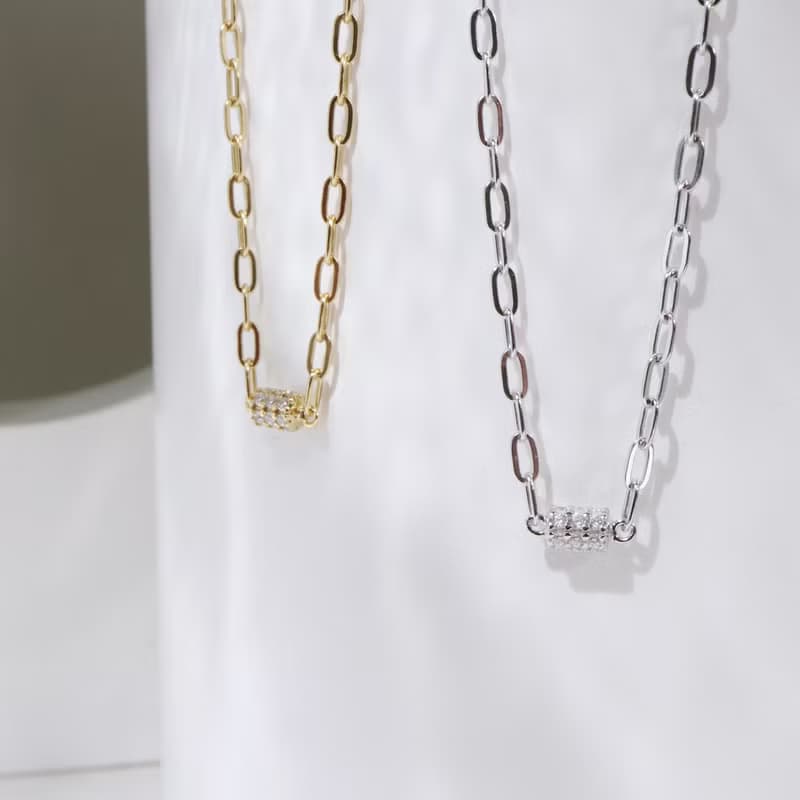 【聖誕禮盒】Galaxy。滾輪鑲鑽項鍊 贈限定包裝