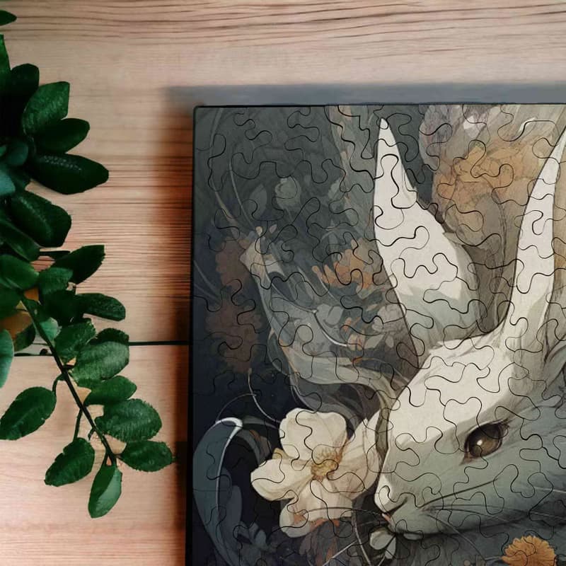 叢林之華-丹兔【壁虎拼圖】