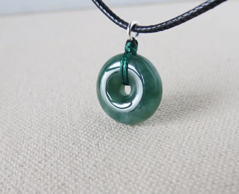 【金剛結】本命年【平安如意】意境棉翡翠韓國蠟線項鍊SE18招財