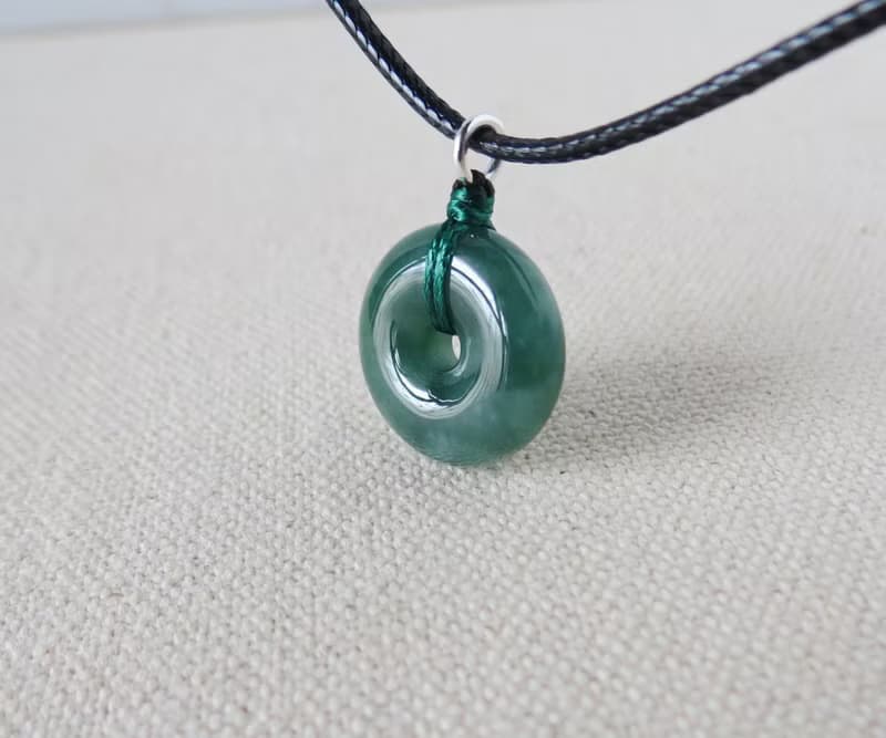 【金剛結】本命年【平安如意】意境棉翡翠韓國蠟線項鍊SE18招財