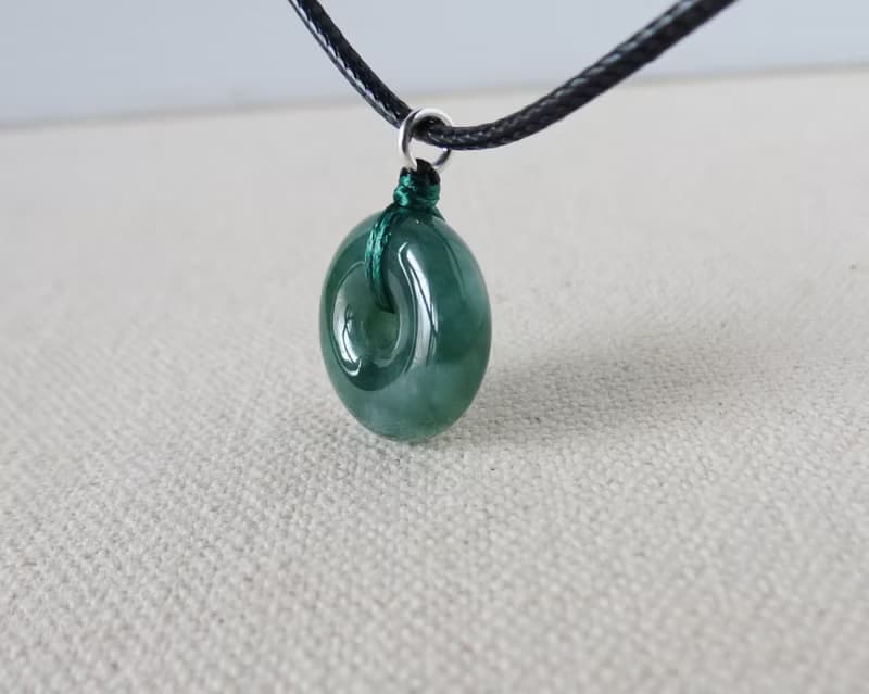 【金剛結】本命年【平安如意】意境棉翡翠韓國蠟線項鍊SE18招財