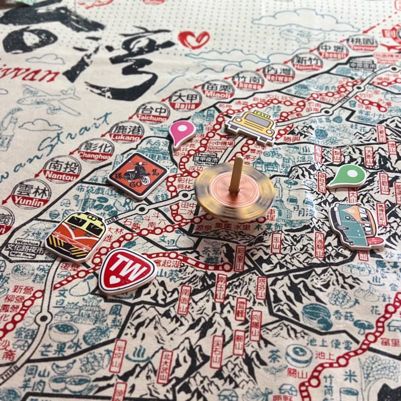 三色環島遊戲布地圖