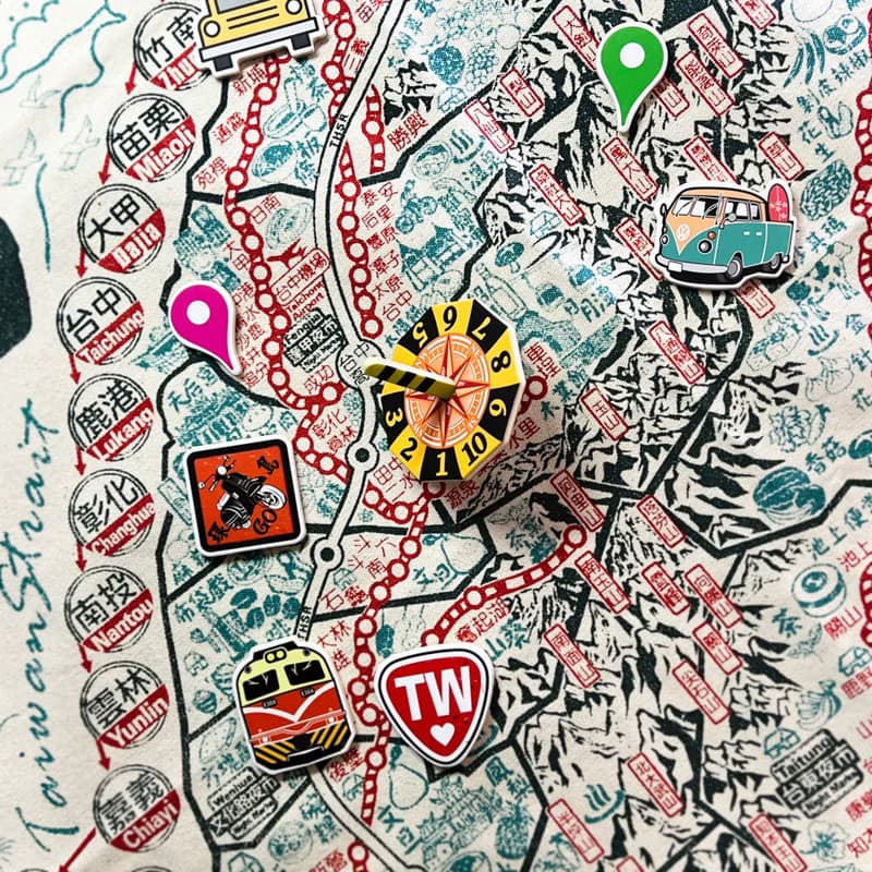 三色環島遊戲布地圖