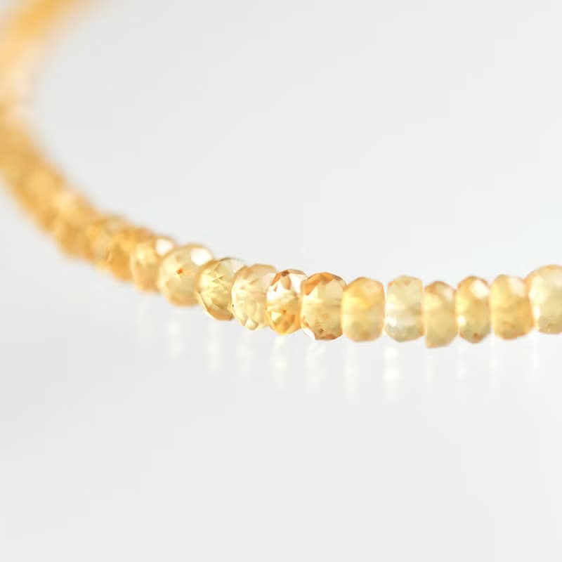 14KGF シトリンのブレスレット　11月の誕生石　友愛と希望 繁栄と富 幸運の石 citrine　bracelet