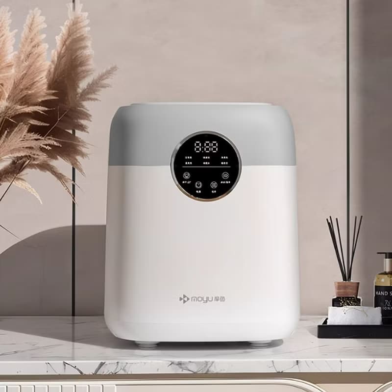 摩魚 DW180MHG簡約灰洗衣機小型洗衣機波輪洗衣機脫水烘幹一體機