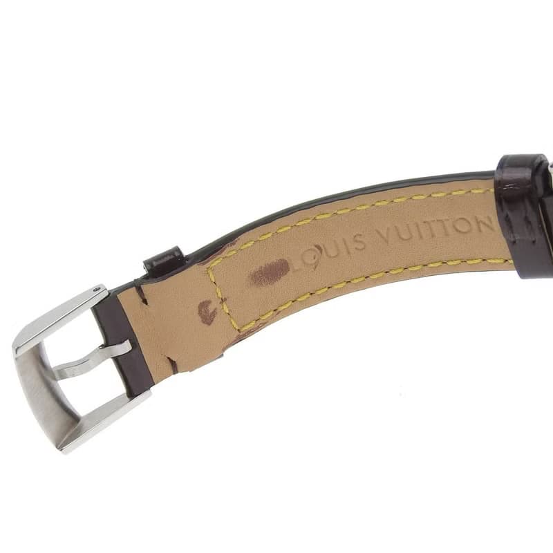 【日本直送】ルイ・ヴィトン LOUIS VUITTON タンブール 時計 ディスクディアモン アマラント Q121U ダイヤモンド クオーツ レディース【中古】