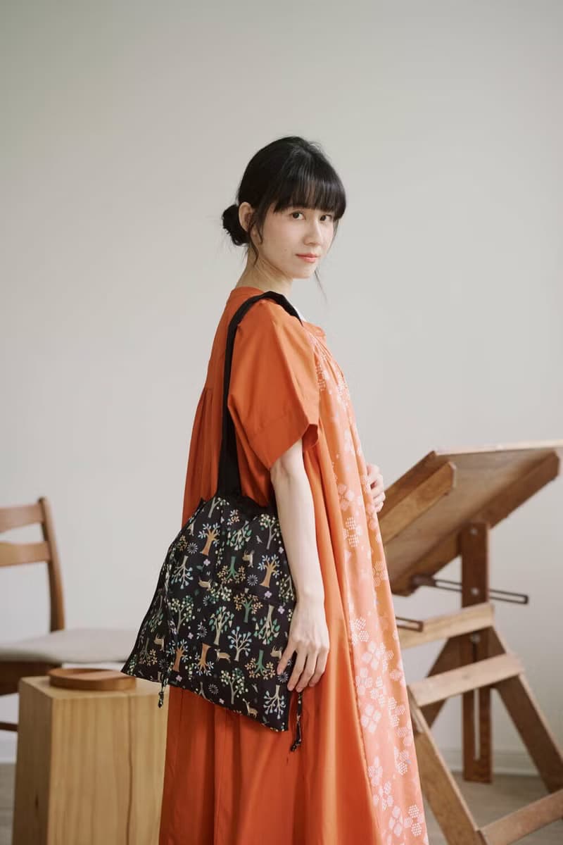 印花樂X連俞涵 無領襯衫罩衫洋裝/花開原野/百合橙花/山羌