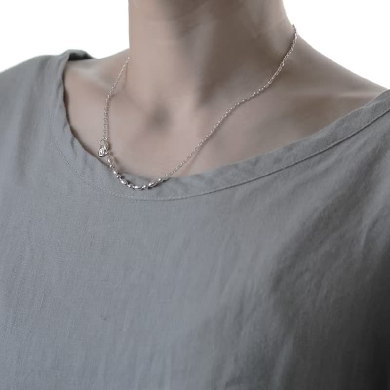 ミックス チェーン ネックレス シルバー925