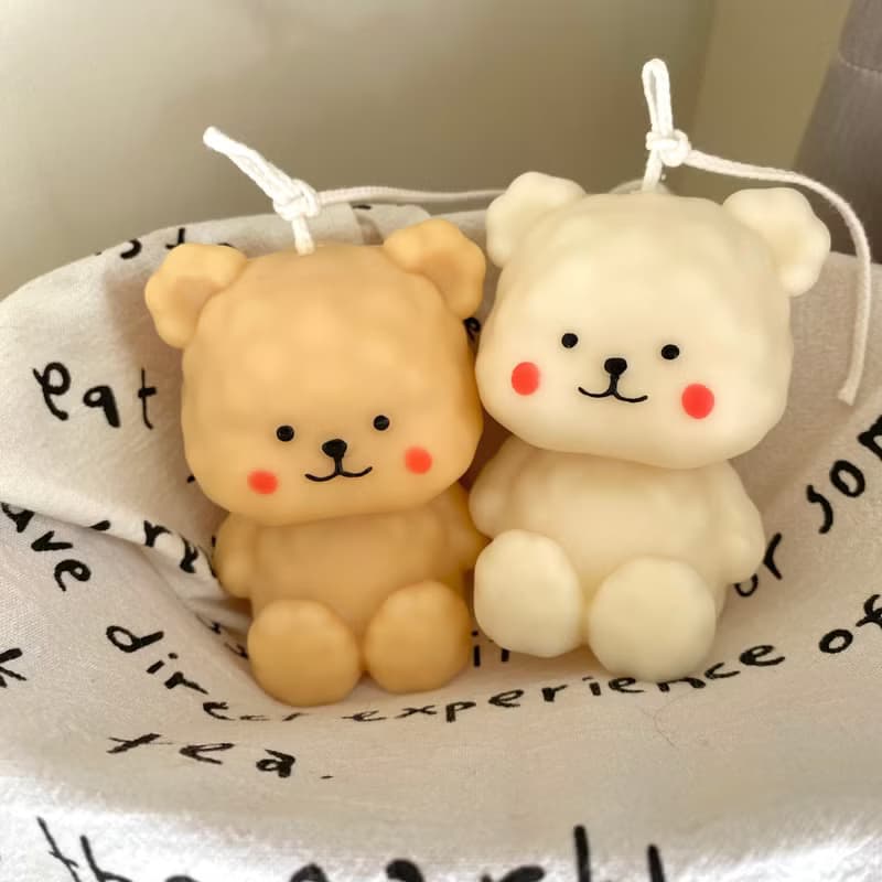 【動物系列】胖嘟嘟小熊 造型蠟燭 市集熱賣款