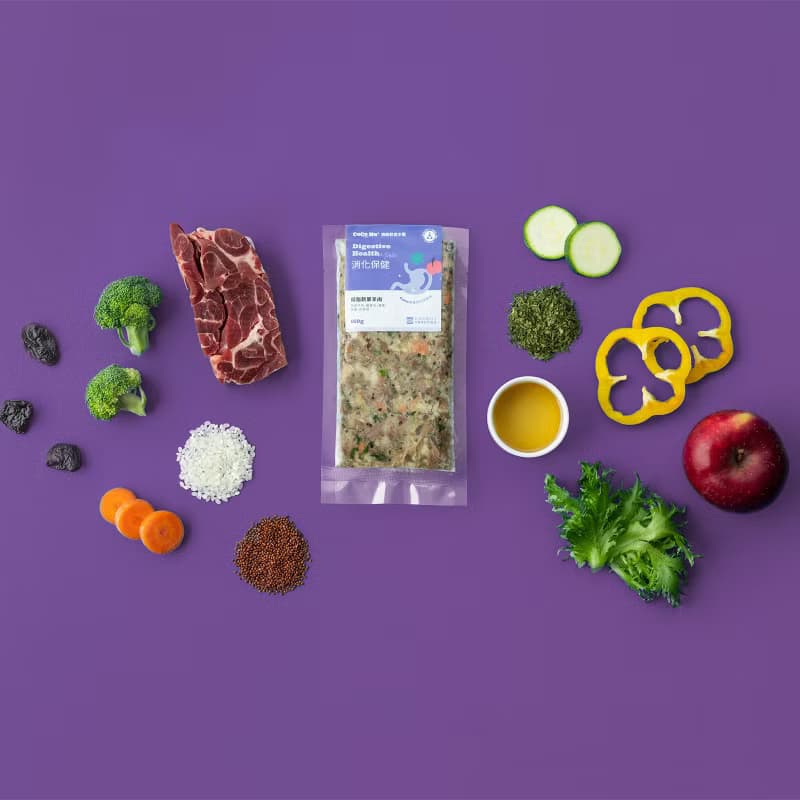 【消化保健】犬貓機能鮮食主餐－低脂蔬果羊肉150g /包