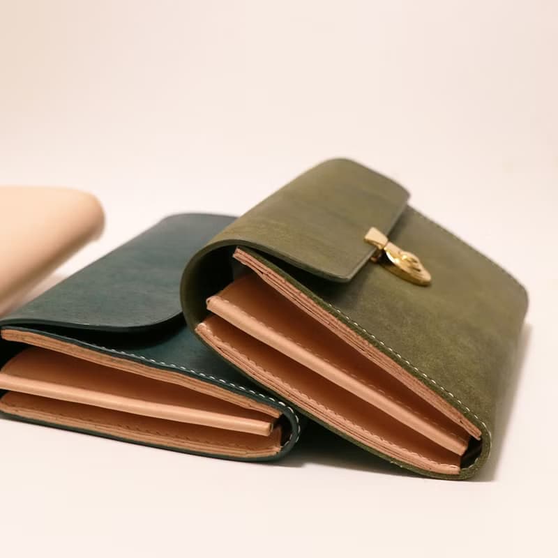 【生日禮物】翻蓋長夾手拿包 l 歐洲A級法蘭斯原皮 l 手工縫製