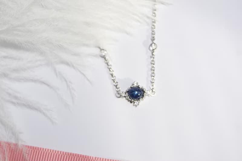 Natural Star Blue Sapphire Bracelet Silver925
