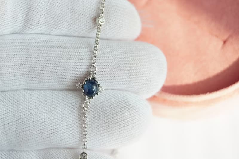 Natural Star Blue Sapphire Bracelet Silver925