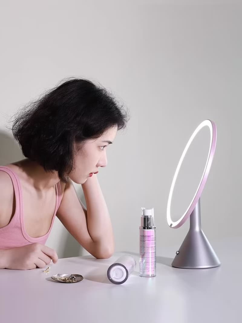 智能美妝大圓鏡 美妝鏡 美顏燈 補光燈