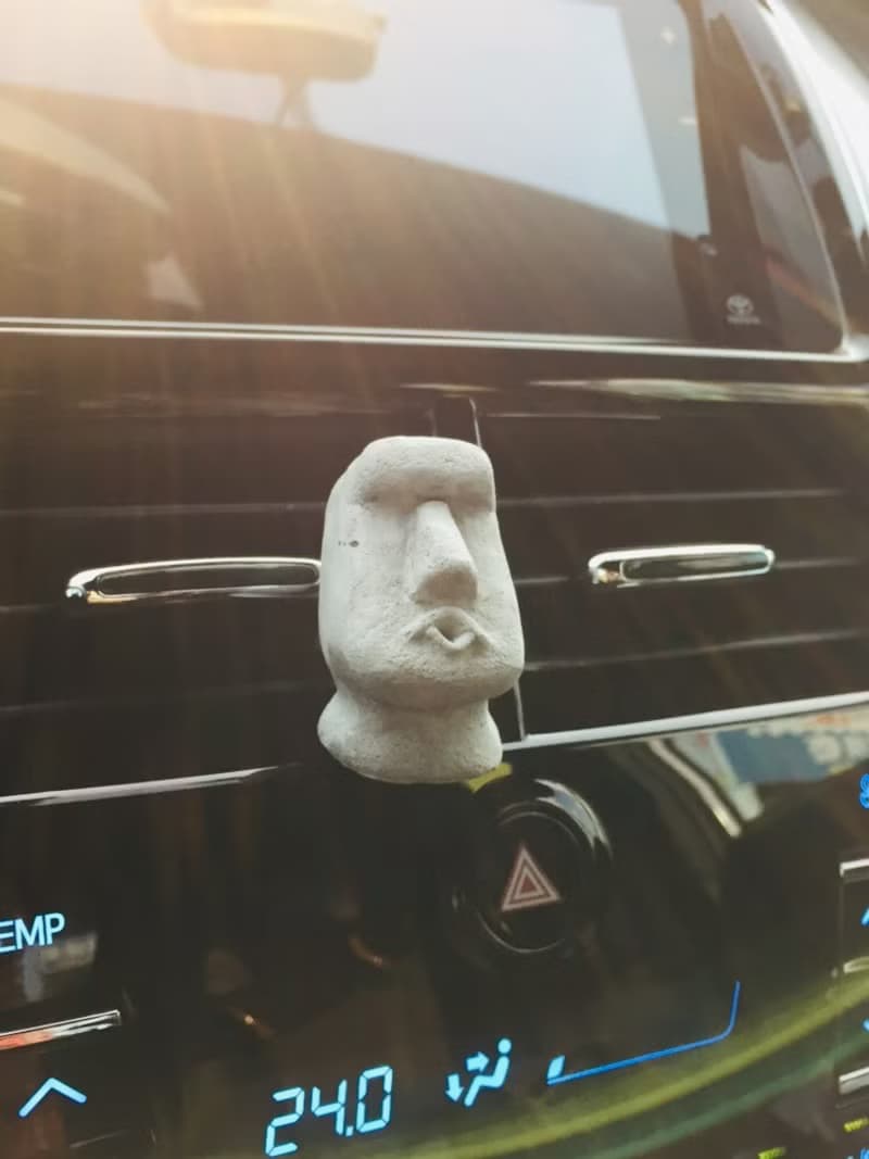 MIHER 摩艾車用擴香石 嘟嘴摩艾