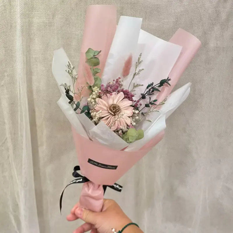 | 小夢境花藝 | 索拉太陽花 乾燥小花束 見面禮物 交換禮物
