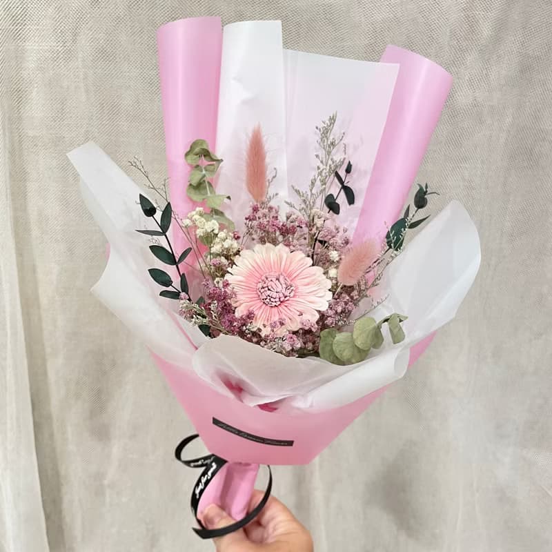 | 小夢境花藝 | 索拉太陽花 乾燥小花束 見面禮物 交換禮物