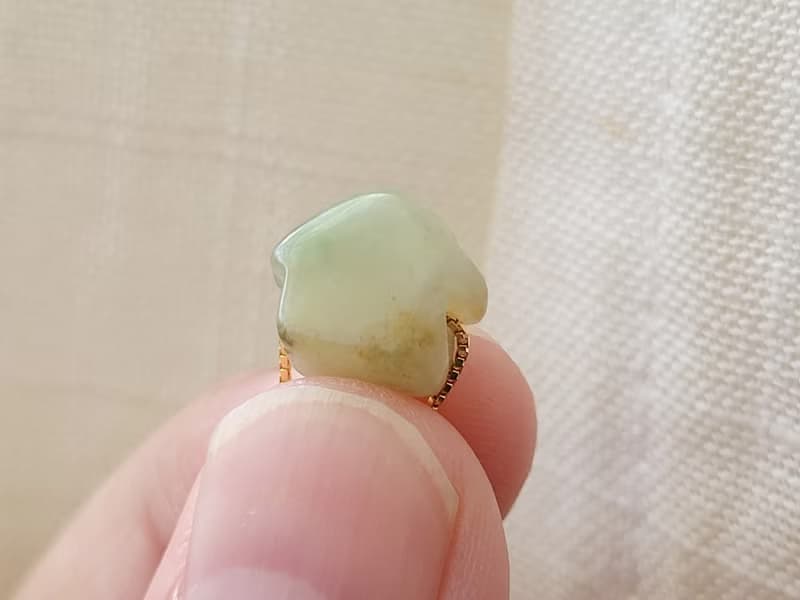 【親翠】天然翡翠 瓜地馬拉冰藍小房子925純銀鎖骨鏈 有房系列