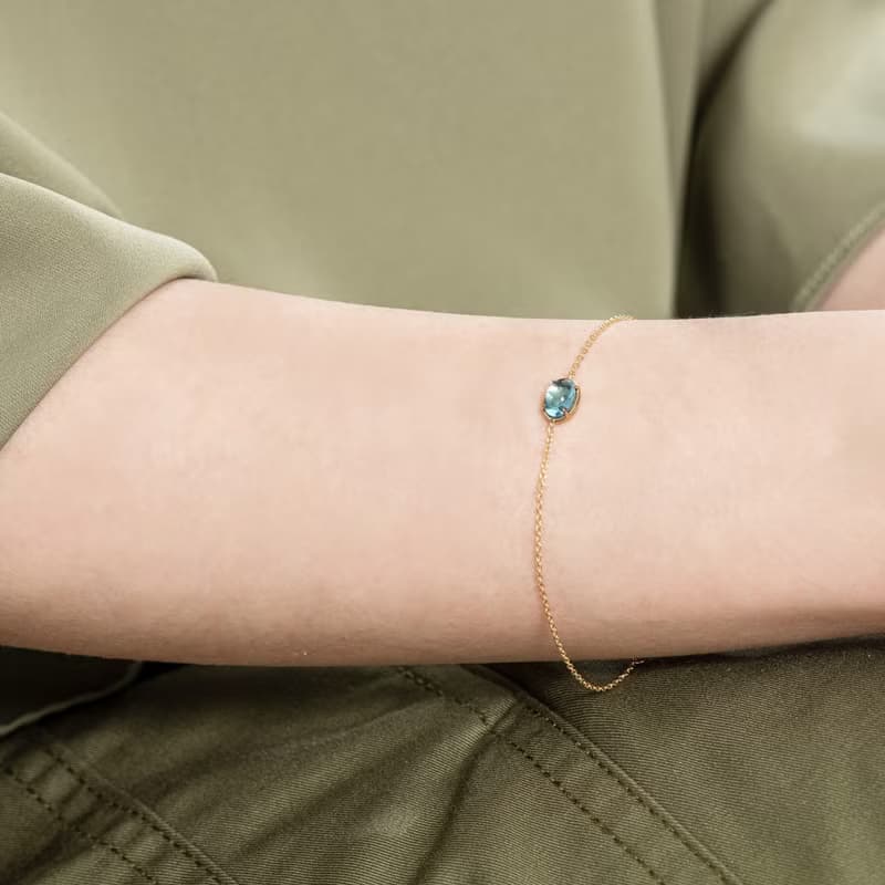 京華鑽石 10K黃 迪士尼公主系列 阿拉丁茉莉公主寶石手鍊