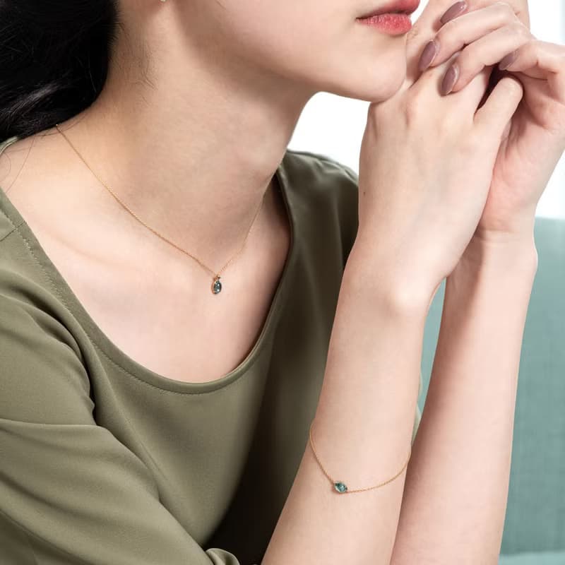 京華鑽石 10K黃 迪士尼公主系列 阿拉丁茉莉公主寶石手鍊