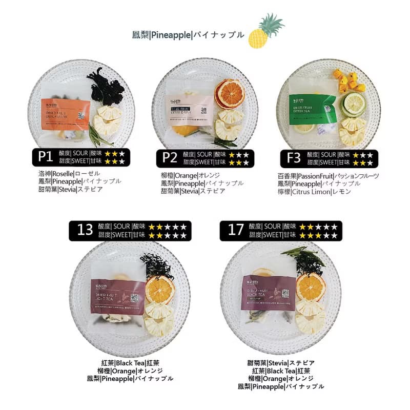 【果語3+2禮盒】10入組 |3款果乾飲+2款水果紅茶|附明信片及紙袋