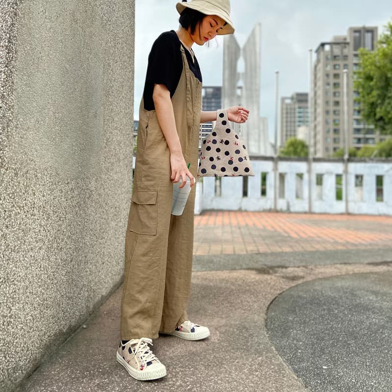 頭等艙防潑水 珍珠奶茶寬楦帆布餅乾鞋  小紅帽與大野狼 女鞋