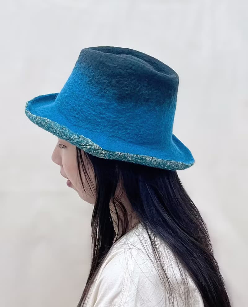 絲光美麗諾羊毛爵士帽 - 星影