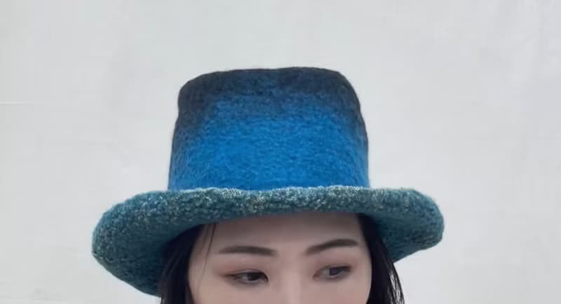 絲光美麗諾羊毛爵士帽 - 星影