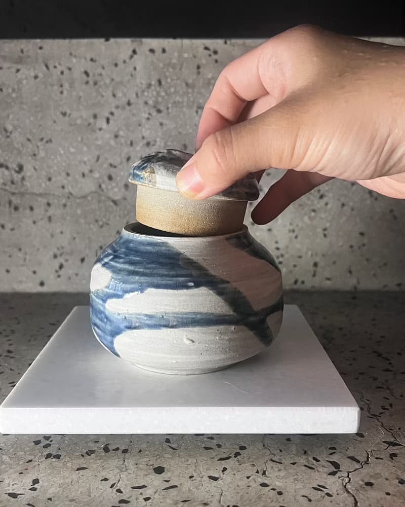墨藍 茶席 胖胖茶倉 茶罐 零三 | 陶器皿