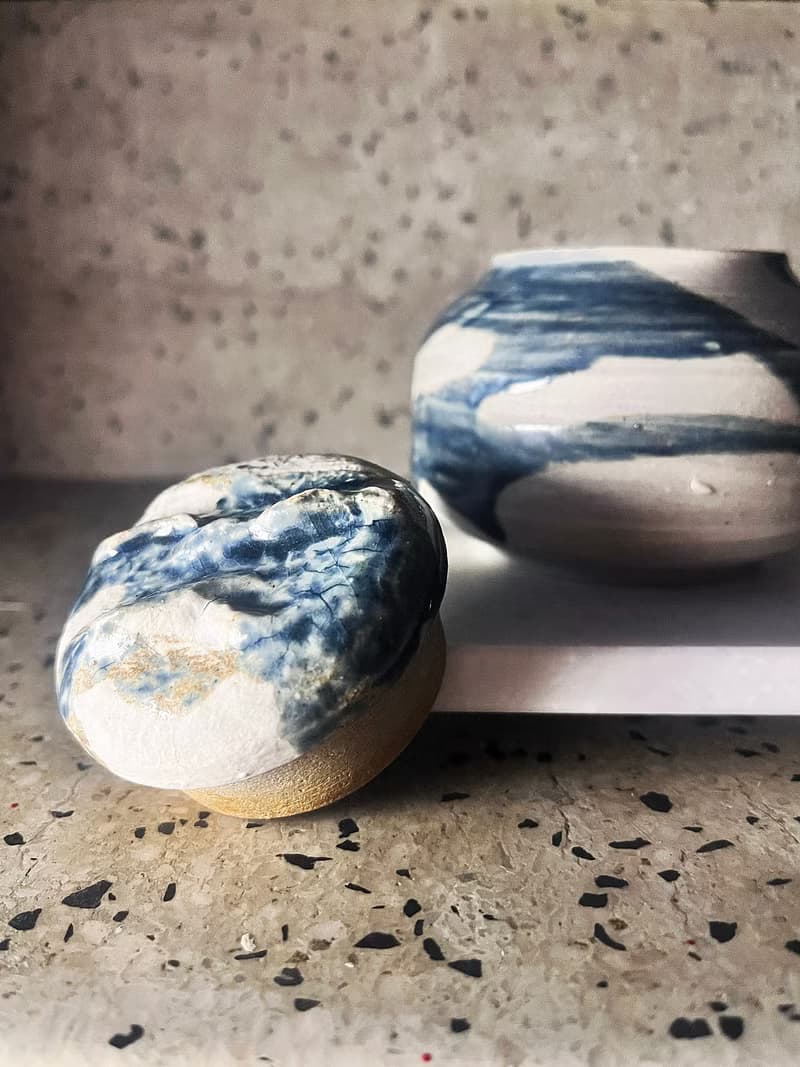 墨藍 茶席 胖胖茶倉 茶罐 零三 | 陶器皿