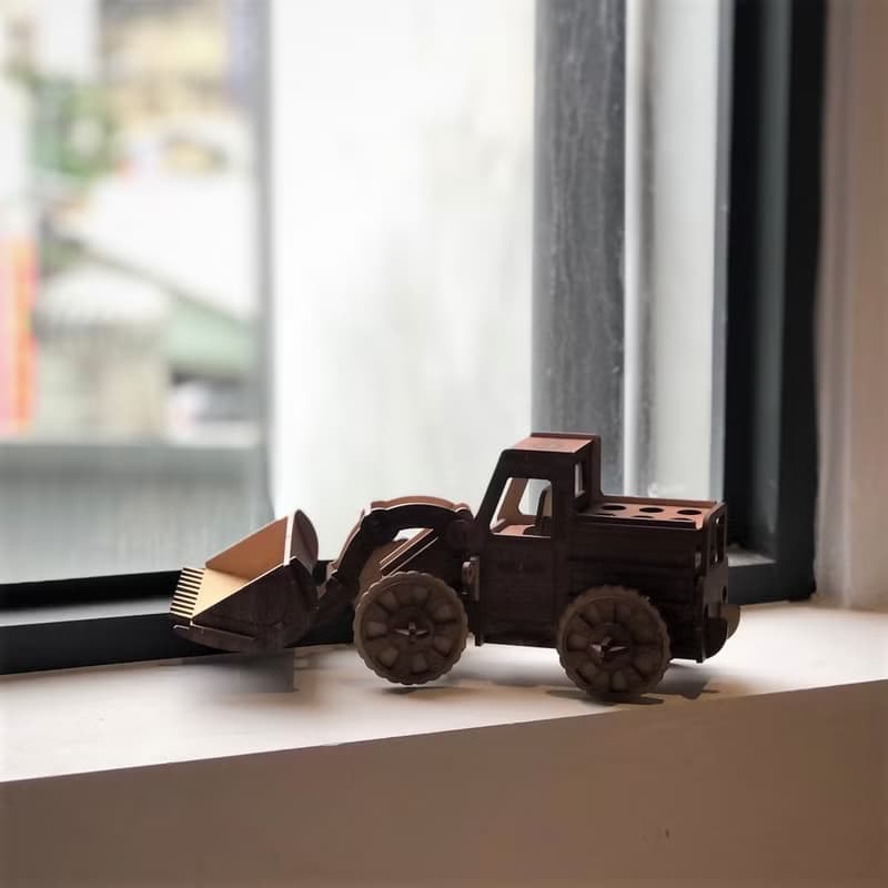 【手作DIY】推土機筆筒(中小朋友玩具) 手作DIY 禮物