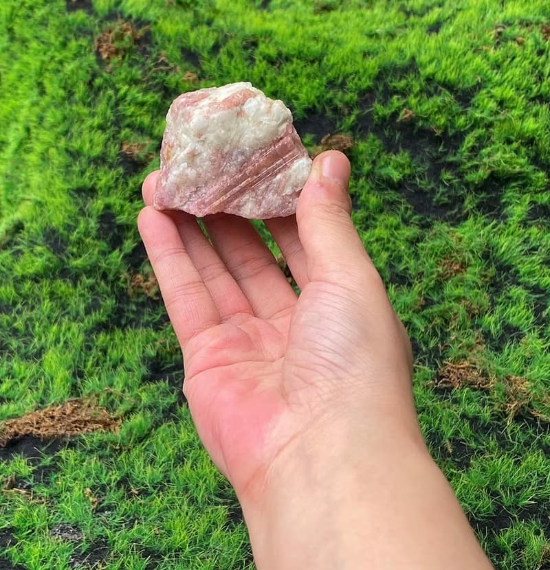 能量擺飾-天然溫柔系粉紅碧璽原石 旺桃花 增人緣 快速出貨