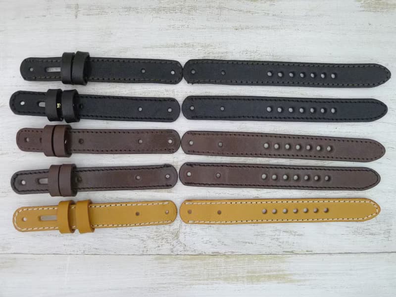 倭ノ刻手巻一 旧漢数字インデックス ミシンステッチベルト 手巻きBrass34mm 手作り腕時計 BHW148