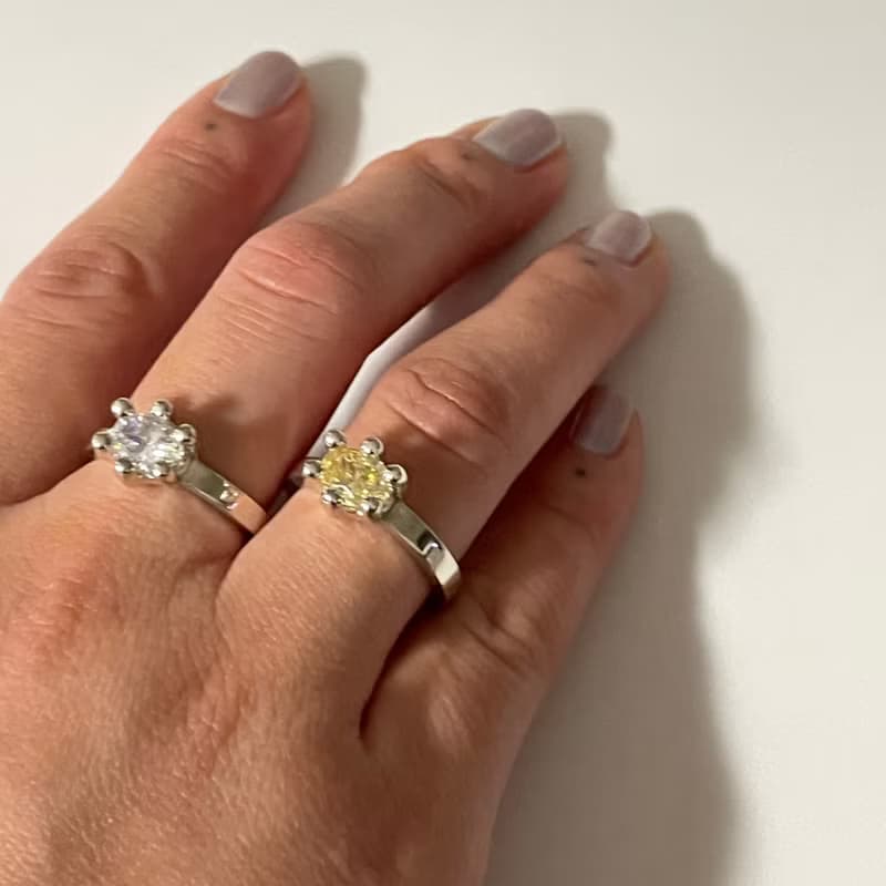 haime audrey ring (cubic 8*6mm) original silver