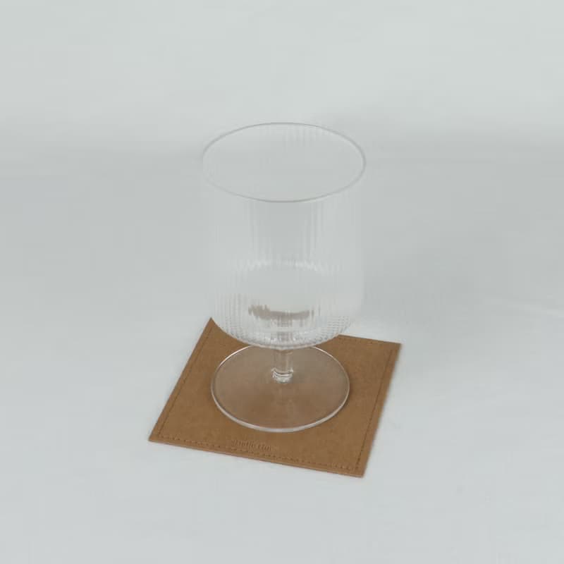 craft leather tea coaster ver.1
