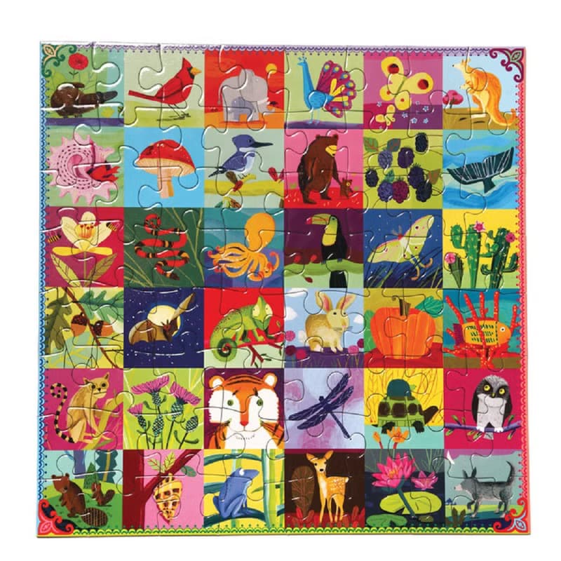 eeBoo 64片拼圖- Portraits of Nature  64 Piece Puzzle自然肖像