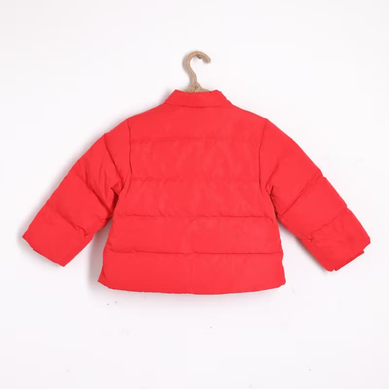 復古刺繡羽絨服(短版)