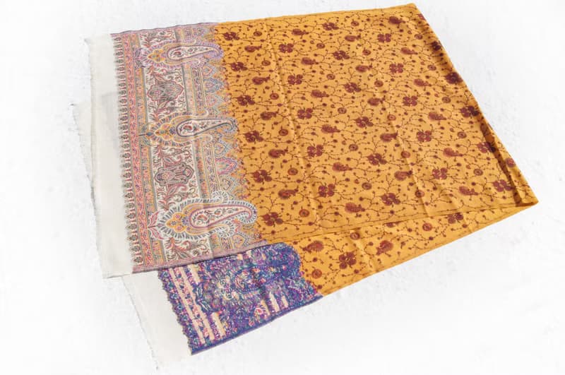 手織圍巾 編織圍巾 保暖毛毯 羊絨毯 刺繡毛毯 喀什米爾Cashmere/羊絨圍巾/純羊毛圍巾披巾/戒指絨披肩-刺繡花朵