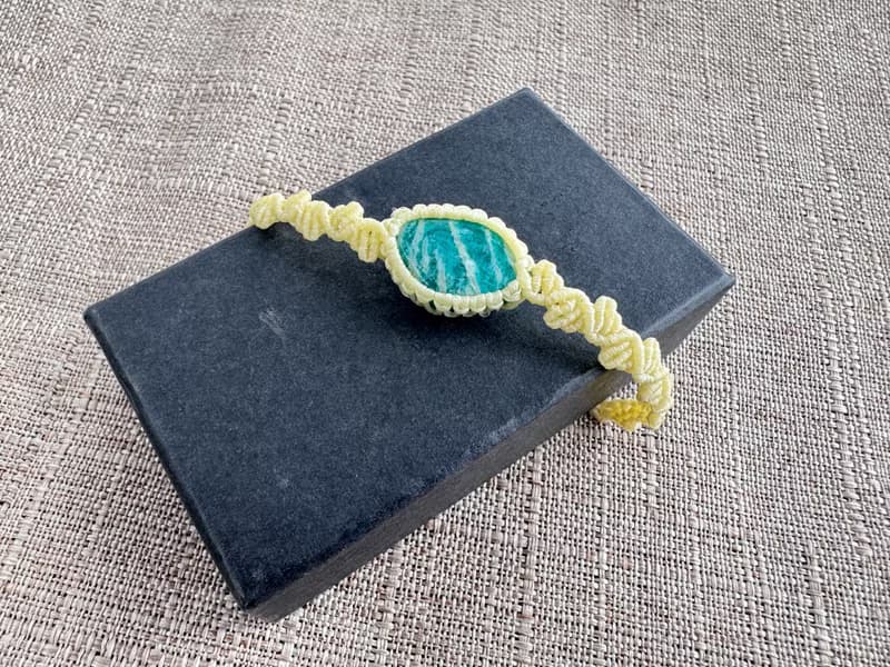 230652 Macrame 南美蠟線 天河石 手鍊