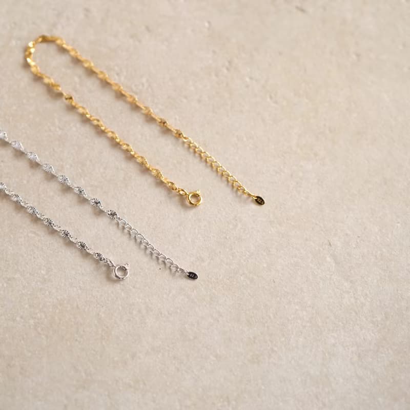 Silver925   ノッチオーバルチェーンブレスレット