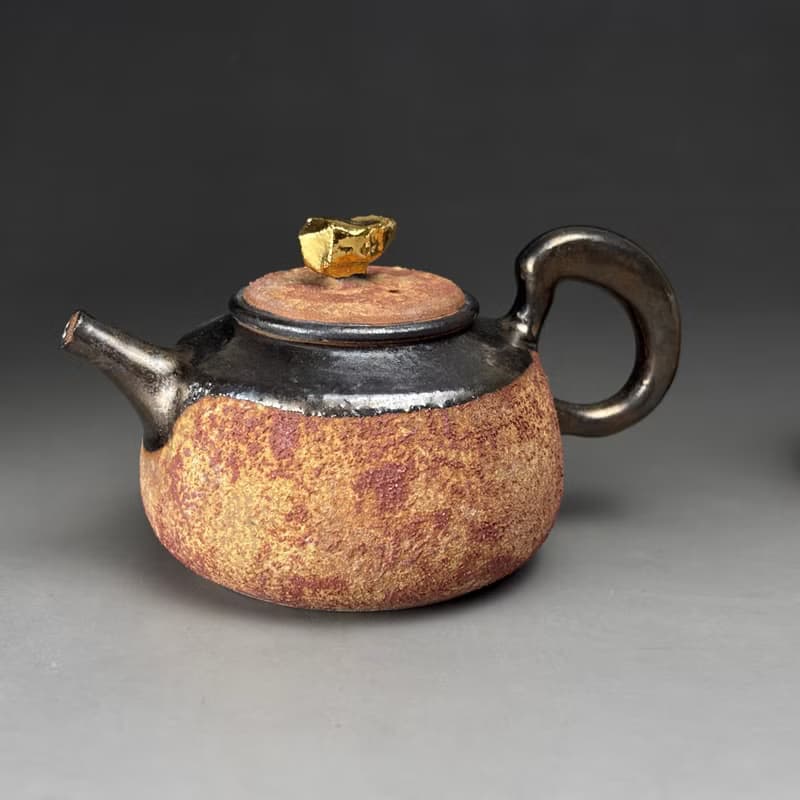 良時美器|台灣陶藝作家周聖鈞 眩泥茶壺組一壺兩杯一茶海