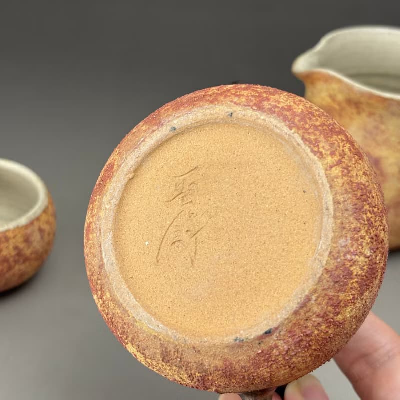 良時美器|台灣陶藝作家周聖鈞 眩泥茶壺組一壺兩杯一茶海