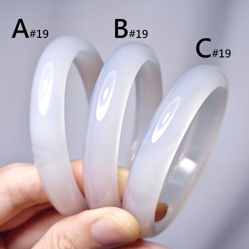 頂級冰種 白玉瓍 瑪瑙 事業 招財 桃花 人緣 手鐲 19cm 禮物 收藏