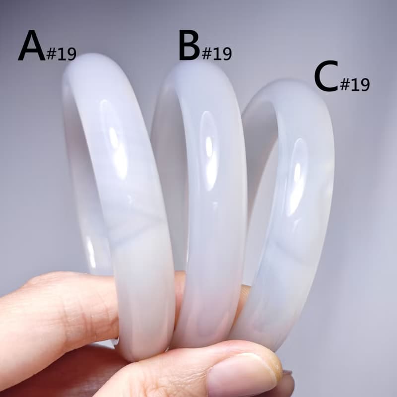 頂級冰種 白玉瓍 瑪瑙 事業 招財 桃花 人緣 手鐲 19cm 禮物 收藏