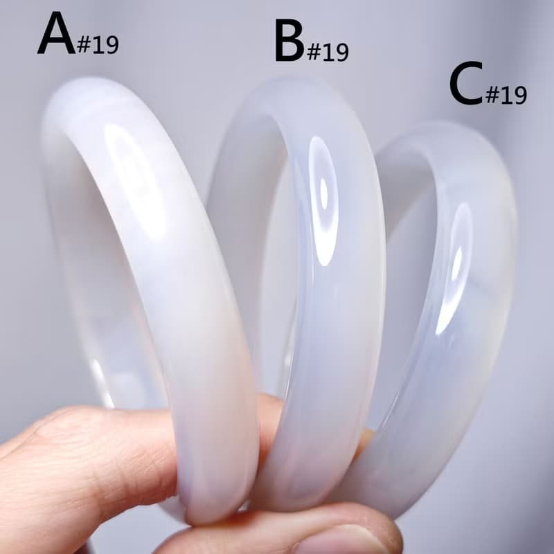 頂級冰種 白玉瓍 瑪瑙 事業 招財 桃花 人緣 手鐲 19cm 禮物 收藏