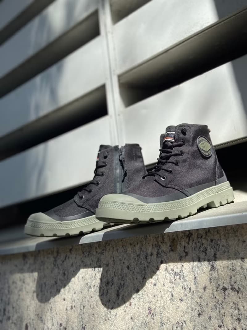 PALLADIUM PAMPA RECYCL LT+ WP+ 拉鍊防水靴 黑綠 74066