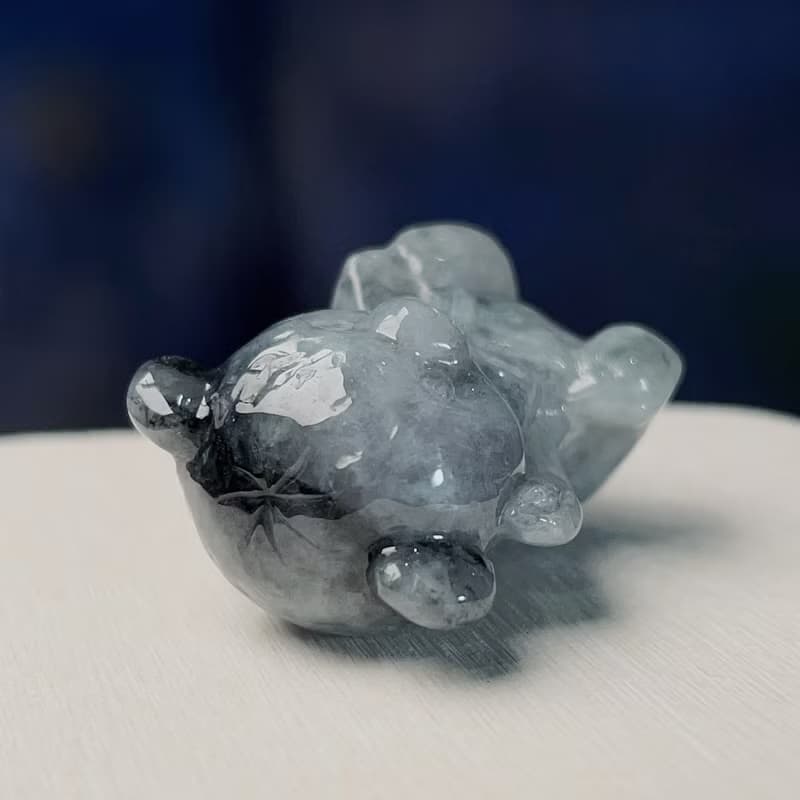 飄烏雞翡翠熊熊 | 天然緬甸玉A貨翡翠 | 送禮