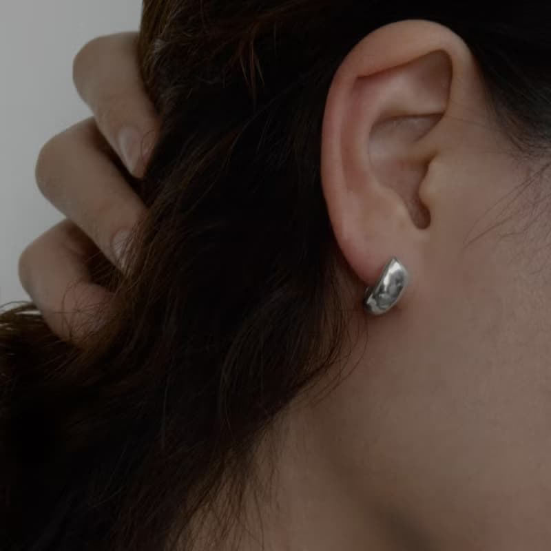 耳環 W:p01 (sv925)スターリングシルバーピアス　×２